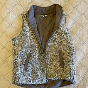 Beautiful medium grey fur vest